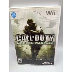 Call of Duty: Modern Warfare - Reflex Edition (Nintendo Wii, 2009) CIB Tested